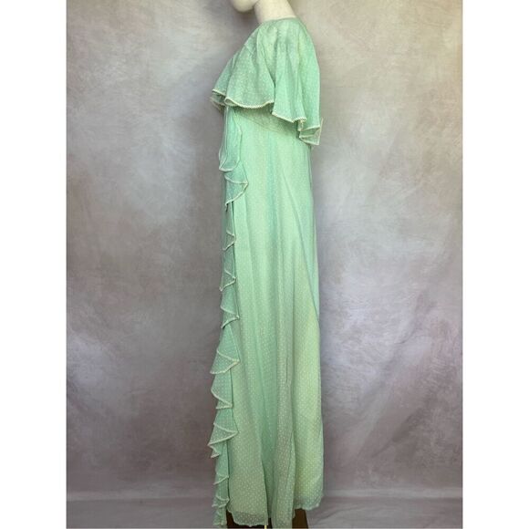 Vintage 1970s Green Evening Dress - Picture 5 of 8
